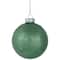 3-Finish Glass Christmas Ball and Onion Ornaments - 3" (80mm) - Forest Green - 9ct